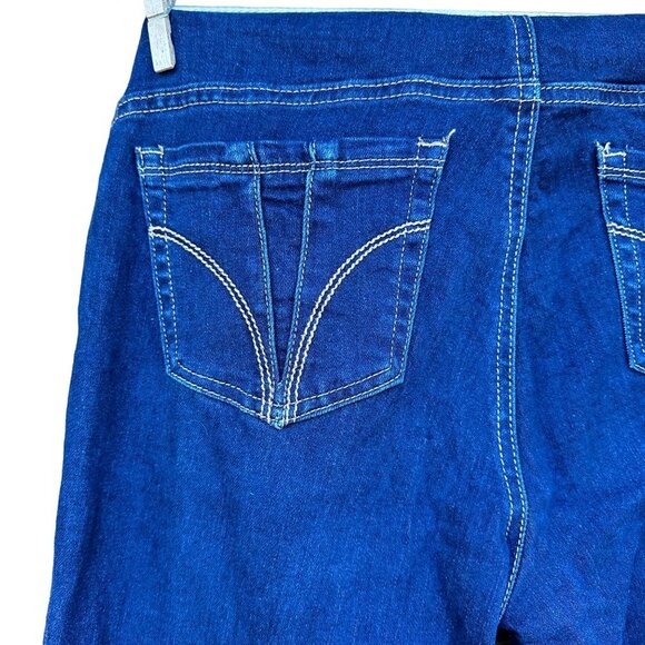 Indigo Dark Blue Maternity Skinny Stretch Size LM - Picture 14 of 15